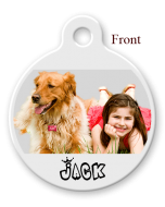 Front Designer Pet Tags with Your Own Image