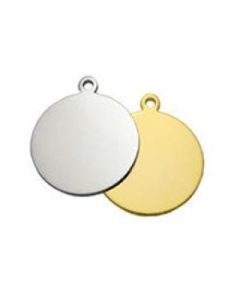 Circle Rhodium Gold