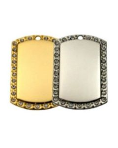 Military Cubic Rhodium Gold