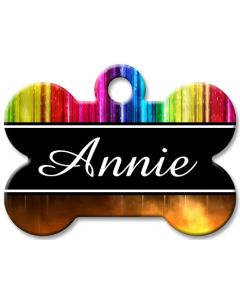 Designer Dog Name Id Tags Large Bone #001