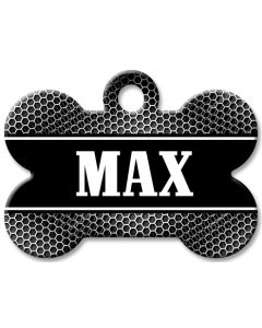 Designer Dog Name Id Tags Large Bone #006