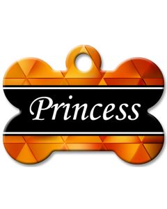 Designer Dog Name Id Tags Large Bone #009