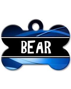 Designer Dog Name Id Tags Large Bone #010