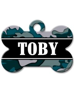 Designer Dog Name Id Tags Large Bone #013