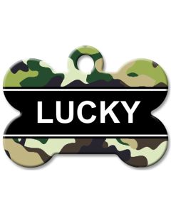 Designer Dog Name Id Tags Large Bone #014