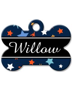 Designer Dog Name Id Tags Large Bone #017