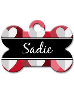 Designer Dog Name Id Tags Large Bone #019