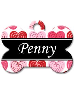 Designer Dog Name Id Tags Large Bone #020