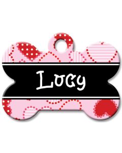 Designer Dog Name Id Tags Large Bone #021