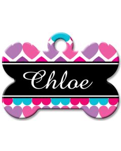 Designer Dog Name Id Tags Large Bone #022