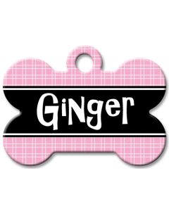 Designer Dog Name Id Tags Large Bone #023