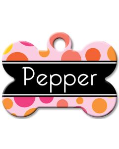 Designer Dog Name Id Tags Large Bone #024