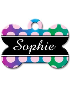 Designer Dog Name Id Tags Large Bone #025