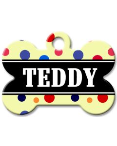 Designer Dog Name Id Tags Large Bone #026