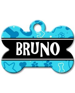 Designer Dog Name Id Tags Large Bone #029