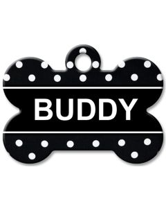 Designer Dog Name Id Tags Large Bone #030