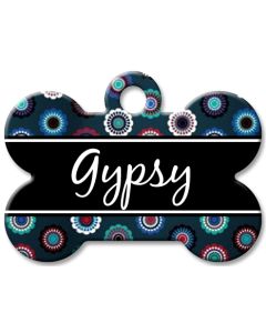 Designer Dog Name Id Tags Large Bone #039