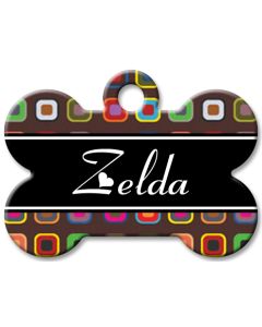 Designer Dog Name Id Tags Large Bone #040