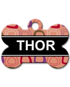 Designer Dog Name Id Tags Large Bone #043
