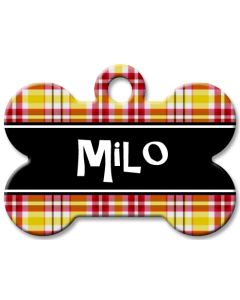 Designer Dog Name Id Tags Large Bone #047