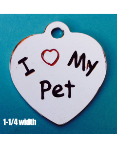 LARGE HEART I Love My Pet
