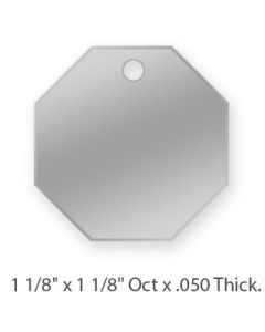 Stainless Steel LARGE OCTOGON Double-sided