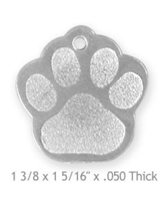 #STGP Stainless Steel LARGE PAW Single-Sided
