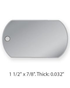 Stainless Steel G.I. Military Mini Dog Ta