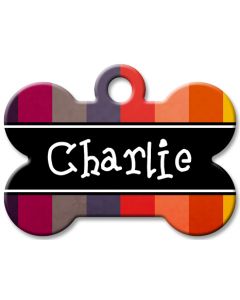 Designer Dog Name Id Tags Large Bone #012