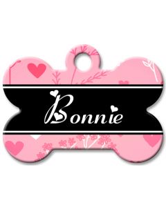 Designer Dog Name Id Tags Large Bone #018