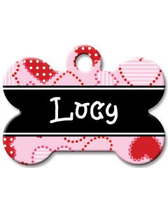 Designer Dog Name Id Tags Large Bone #021