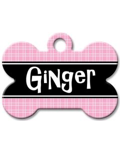Designer Dog Name Id Tags Large Bone #023