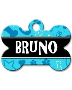Designer Dog Name Id Tags Large Bone #029