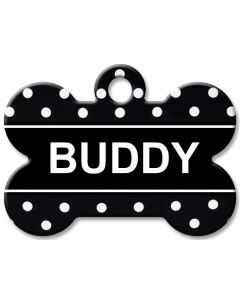Designer Dog Name Id Tags Large Bone #030