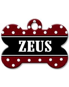Designer Dog Name Id Tags Large Bone #032