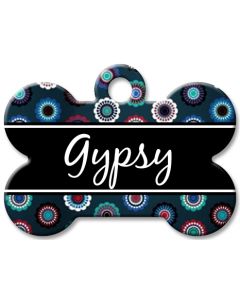 Designer Dog Name Id Tags Large Bone #039