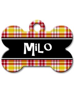 Designer Dog Name Id Tags Large Bone #047