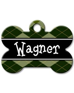 Designer Dog Name Id Tags Large Bone #048