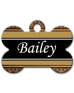Designer Dog Name Id Tags Large Bone #054