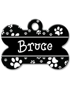 Designer Dog Name Id Tags Large Bone #058
