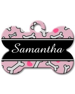 Designer Dog Name Id Tags Large Bone #059