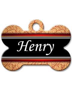 Designer Dog Name Id Tags Large Bone #060