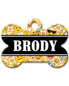 Designer Dog Name Id Tags Large Bone #062
