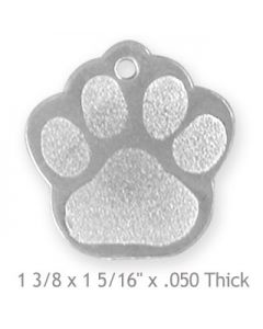 #STGP Stainless Steel LARGE PAW Single-Sided
