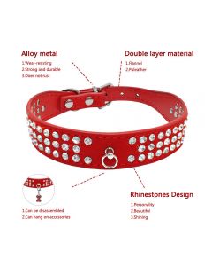 feature of Rayability Bling Bling Dog Collars