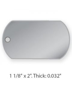 Stainless Steel G.I. Military Dog Tag