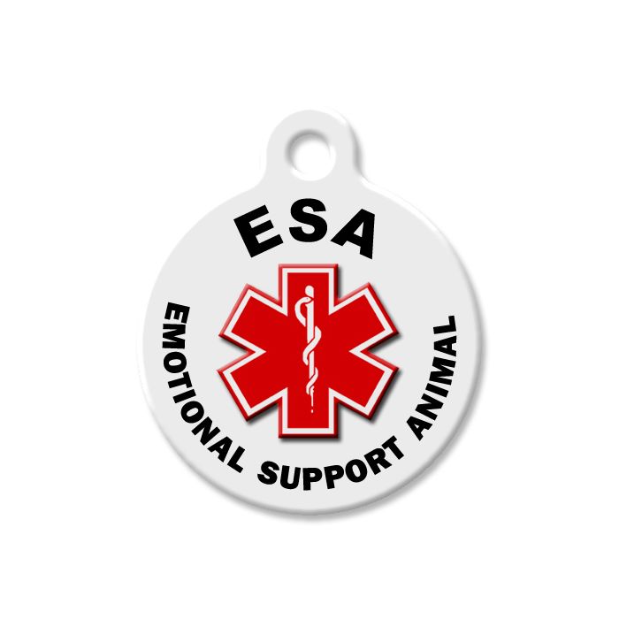 Medical Alert Pet ID Tags for ESA Emotional Support Animal | pettags4less